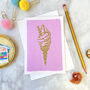 Summer Ice Cream Luxury Box Set Of Eight Note Cards, thumbnail 6 of 10