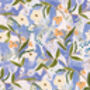 Blue And Peach Floral Art Print, thumbnail 5 of 5