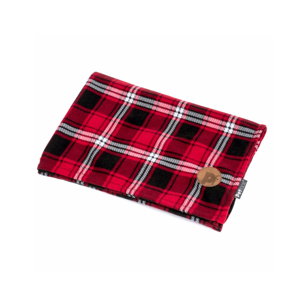 Highland Red Tartan Oval Dog Bed By Blackdown Lifestyle