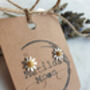 Sterling Silver Daisy Flower Two Tone Stud Earrings, thumbnail 4 of 8
