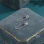 Sterling Silver Daisy Chain Jacket Earrings, thumbnail 4 of 10