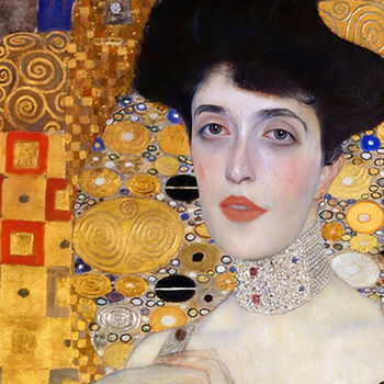 Klimt Adele Bloch Bauer Art Cushion Cover, 2 of 10