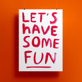 Let's Have Some Fun, 2 of 3