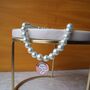 Glass Pearl Charm Necklace, thumbnail 8 of 10