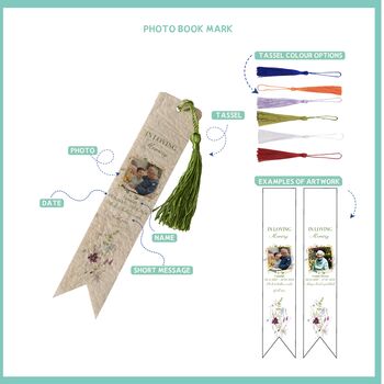 Personalised In Loving Memory Photograph Bookmark, 5 of 5