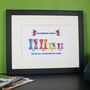 Personalised Hero Welly Boot Print, thumbnail 2 of 5