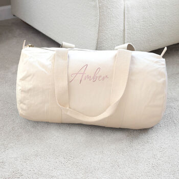 Personalised Name Duffel Bag, Bridesmaid Gifts, Bag, 6 of 12