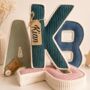 Couples Initials Corduroy Fabric Letters, thumbnail 9 of 10