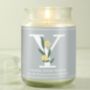 Personalised Floral Initial Candle Jar, thumbnail 3 of 5