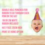 Personalised Photo Birthday Bunting With Party Hats, thumbnail 3 of 4