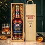 Personalised Pusser's Rum Gift Set In Wooden Box 40% Abv 70cl, thumbnail 1 of 7