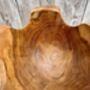 21cm Hand Carved Teak Root Star Bowl Wood Serving Dish, thumbnail 7 of 12