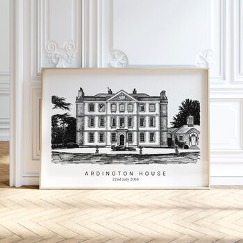 Personalised Home And Venue Pencil Drawing From Photo, 4 of 12