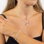 Adjustable Sterling Silver Open Heart Bracelet, thumbnail 2 of 8