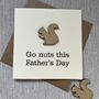 Go Nuts Squirrel Father's Day Card, thumbnail 1 of 2