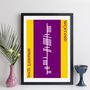 Personalised Irish County Or Town Ogham Alphabet Print, thumbnail 4 of 12