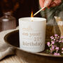 Personalised Any Age Birthday Gift Glow Through Candle, thumbnail 1 of 10