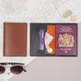 Personalised Luxury Leather And Suede Passport Wallet, thumbnail 1 of 8
