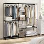 Portable Open Wardrobe Clothes Rack Fabric Shelves, thumbnail 1 of 7