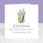 First Day Of School Personalised Bunny Card, thumbnail 2 of 4