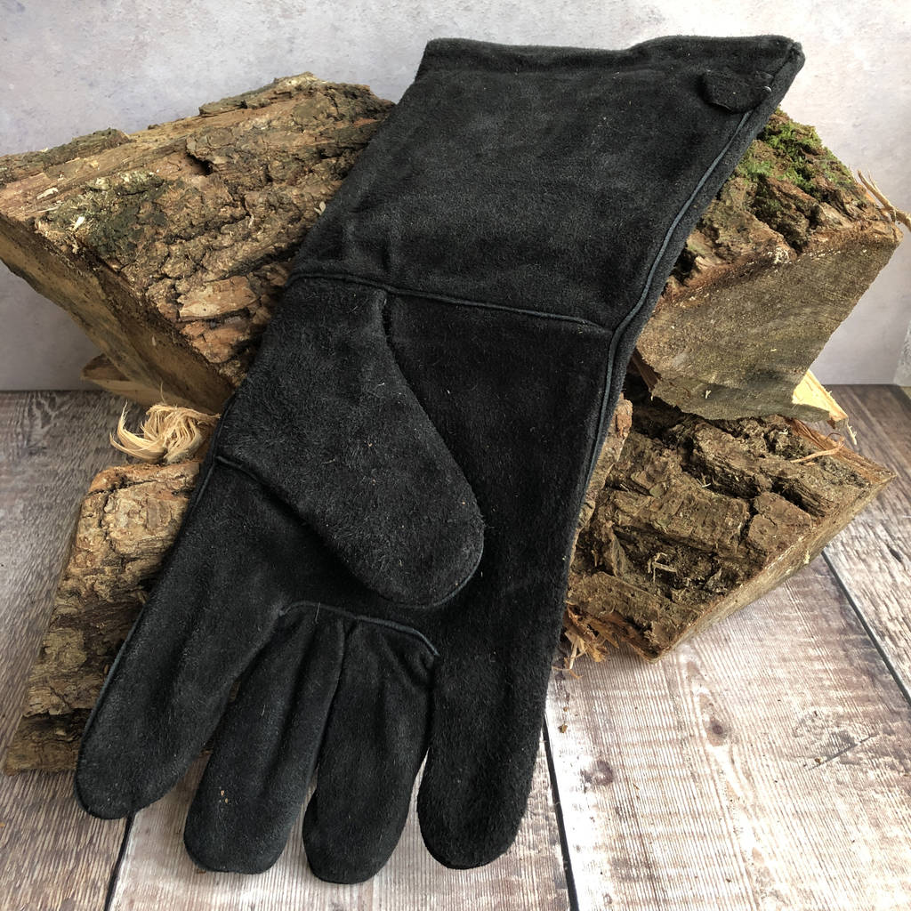 Black Gauntlet Fireside Glove By Garden Selections | notonthehighstreet.com