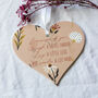 Pink Floral Friendship Acrylic Hanging Heart Token, thumbnail 3 of 6