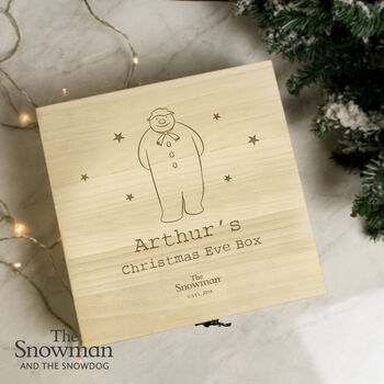 The Snowman Large Wooden Christmas Eve Box, 2 of 3