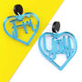 'Fri Yay' Mirrored Acrylic Slogan Earrings, thumbnail 6 of 8