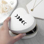 Lunar Phase White Heart Jewellery Case, thumbnail 4 of 11