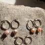 Pearl Earrings On Sterling Silver Hoop Earrings, thumbnail 1 of 6
