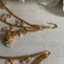 Gold Gold Plated Pearl Ear Chains/Kaan Chain, thumbnail 6 of 6