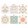 Personalised Birth Flower Patterned Ceramic Tile, thumbnail 6 of 9