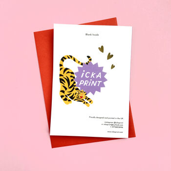 'Hey Tiger' Valentines Anniversary Card, 3 of 4
