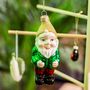 Glass Garden Gnome Shaped Bauble, thumbnail 1 of 2
