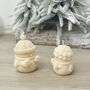 Pair Of Christmas Snowman Candles And Christmas Decorations, thumbnail 7 of 10