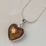 Murano Glass Heart Sterling Silver Pendant, thumbnail 12 of 12