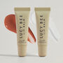 Nourishing Lip Balm And Gloss Duo, Dusky Rose And Clear, thumbnail 1 of 6