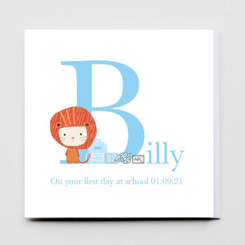 First Day At School Or Nursery Greeting Card, 3 of 3