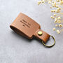 Personalised Quote Leather Keychain, thumbnail 3 of 7