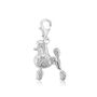 Poodle Sterling Silver Charm, thumbnail 2 of 6