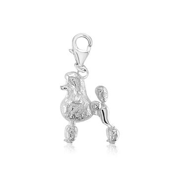 Poodle Sterling Silver Charm, 2 of 6