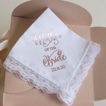 Mother Of The Bride Wedding Handkerchief Gift, 5 of 8