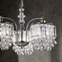 Mason Three Light Crystal Chandelier, thumbnail 3 of 3