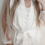 Satin Pearl Bridal Robe Bride Robe, thumbnail 3 of 9
