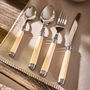 24pc Ribbed Handle Cutlery Set, thumbnail 1 of 4