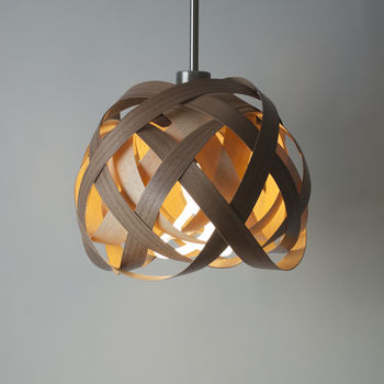 Mini Bell Knot Wooden Lampshade, 5 of 7