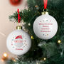 Personalised Santa Bauble Christmas Gift For Kids, thumbnail 2 of 5