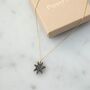 Hand Drawn Star Necklace In Teal, Lilac Or Black, thumbnail 4 of 6