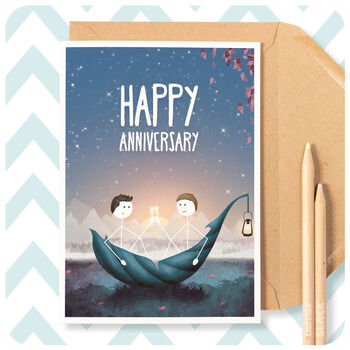 Anniversary Card For Husband, Boyfriend, Gay Couple, 5 of 5