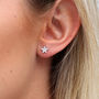 Diamond And 18ct White Gold Star Earrings, thumbnail 1 of 4